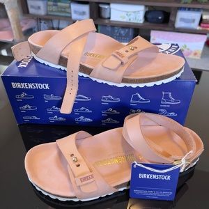 Birkenstock Delhi Exquisite Nude SZ 40 Narrow